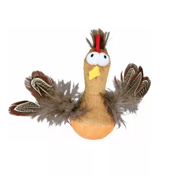 Trixie Bobo kuře s peřím a zvukem 10 cm (RP 0,90 Kč)