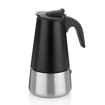 Konvice na espresso Ferrara nerez černá 19,5 cm 10,0 cm 300,0 ml