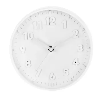 Nástěnné hodiny ručičkové 20 cm bílá