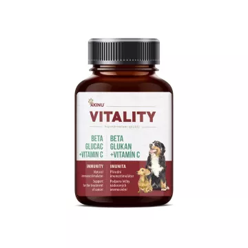 Akinu VITALITY Beta glukan + Vitamín C doplněk stravy pro psy 50 ks