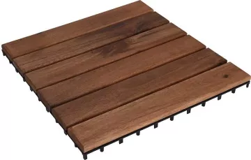 PROGARDEN Dřevěné dlaždice terasové sada 9 ks…