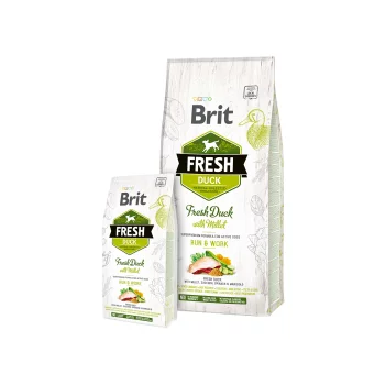 Brit Fresh Dog Duck & Millet Active Run & Work 2,5kg