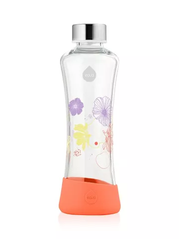 EQUA Poppy 550 ml skleněná ekologická lahev na pití
