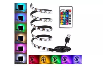 LED RGB pásek – Osvětlení za televizi…