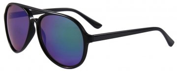 Sluneční brýle Eclipse Slim Black frame with Blue-green mirror lens Sluneční brýle Eclipse Slim Black frame with Blue-green mirror lens