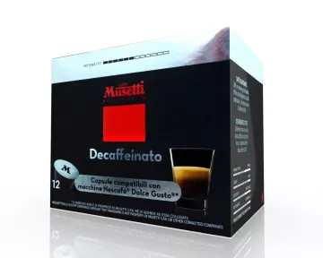 Nescafé Dolce Gusto® kompatibilní kapsle kávy Musetti Decaffeinated 12 ks