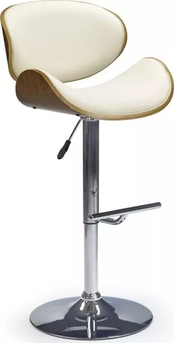 Halmar Barová židle H-44, ořech/krémová