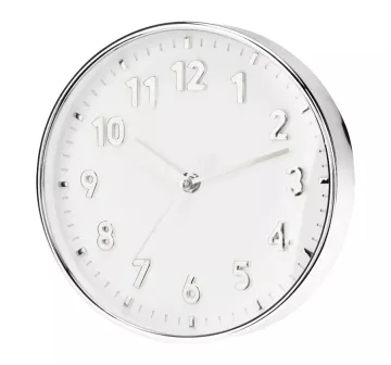 Nástěnné hodiny ručičkové 20 cm stříbrná
