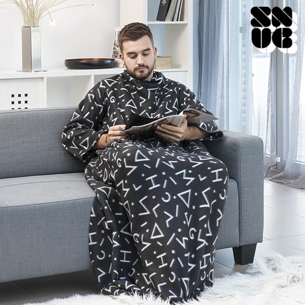 Deka s Rukávy Symbols Snug Snug Big Kangoo - Černý Deka s Rukávy Symbols Snug Snug Big Kangoo - Černý