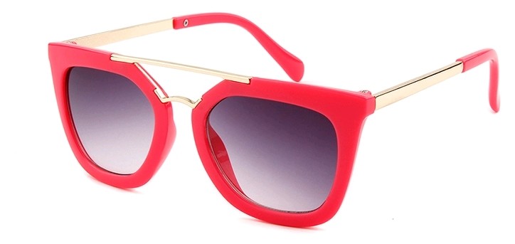 Eclipse Sunglasses Kids Red Plastic frame with Gradient smoke lens Eclipse Sunglasses Kids Red Plastic frame with Gradient smoke lens
