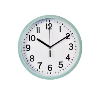 Nástěnné hodiny ručičkové 22,5 cm zelený rám
