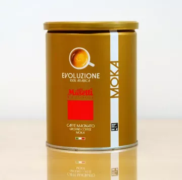Plechovka mleté MOKA kávy Musetti Evoluzione 250 g
