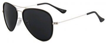 Sluneční brýle Eclipse Matte Silver steel disc frame with Smoke lens Sluneční brýle Eclipse Matte Silver steel disc frame with Smoke lens