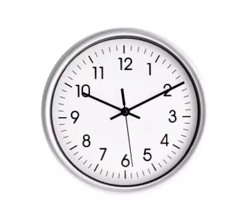 Nástěnné hodiny ručičkové 20 cm stříbrný rám
