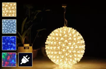 Vánoční LED světelná závěsná koule…