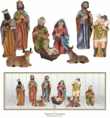 HOMESTYLING Betlém Vánoční dekorace sada 9 figurek KO-AAA407650