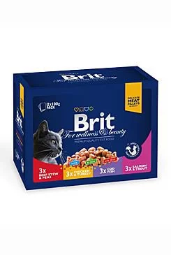 Brit Premium Cat kapsa Family Plate 1200g (12x100g)