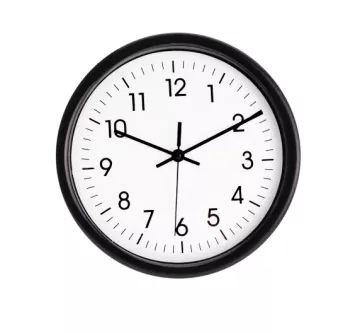 Nástěnné hodiny ručičkové 20 cm černý rám