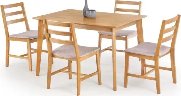 Halmar Jídelní sestava Cordoba, stůl + 4 židle, světlý dub