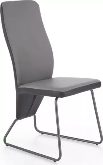 Halmar Jídelní židle K300, šedá/černá