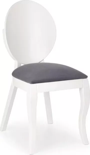 Halmar Jídelní židle VERDI, bílá/šedá
