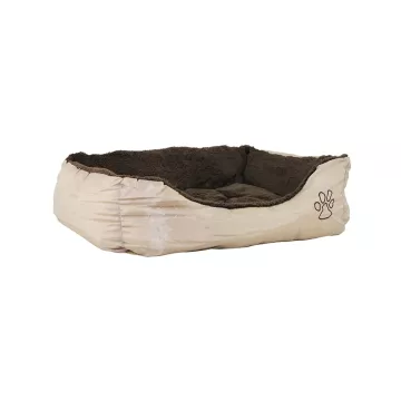Akinu AK Pelech nylon&fleece 4hran. S 61x48 tm.hnědá/béžová s tlapkou Barva: Béžová
