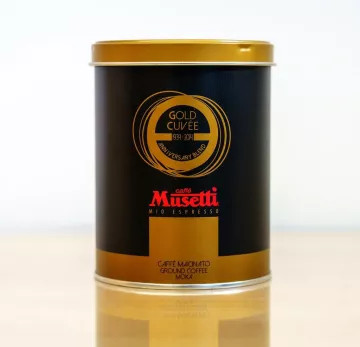 Plechovka mleté kávy Musetti Gold Cuvée 250g