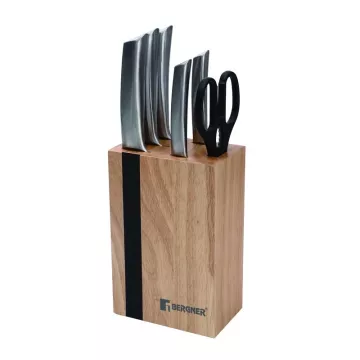 BERGNER Sada nožů v dřevěném bloku 7 ks…