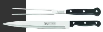 CS SOLINGEN Nůž kuchyňský porcovací se servírovací vidličkou CS-001391